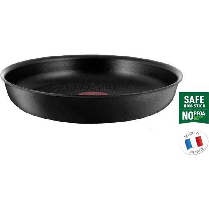 TEFAL L6500602 Ingenio Expertise Poêle 28 cm, Induction, Four, Antiadhésive, Poignée vendue séparément, Fabriqué en France