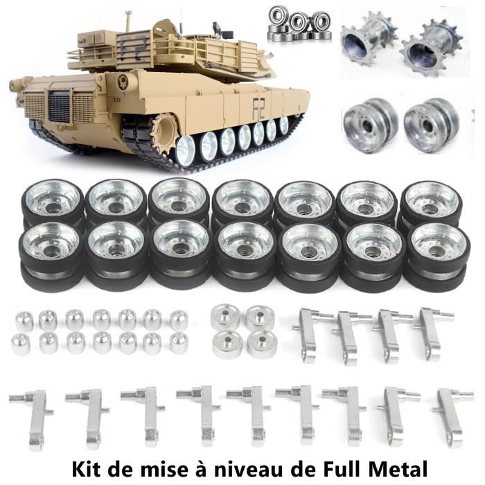 LCC® 2.4Ghz Radio Control 1/16 US M1A2 Abrams Toutes les pièces métalliques