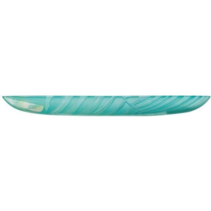 Assiette à dessert avec décors feuilles 20,5 cm - Crazifolia - Luminarc Vert