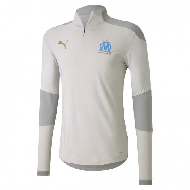 Tee-shirt Puma OLYMPIQUE DE MARSEILLE 1/4 ZIP DRILL TOP