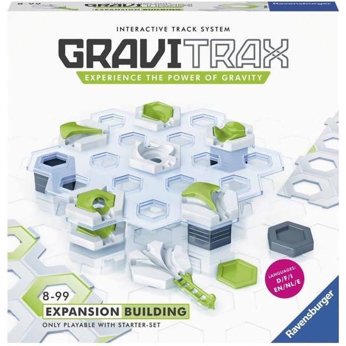 GraviTrax Set d'extension Construction - Jeu de construction STEM - Circuit de billes créatif - Ravensburger 28 pièces - dès 8 ans