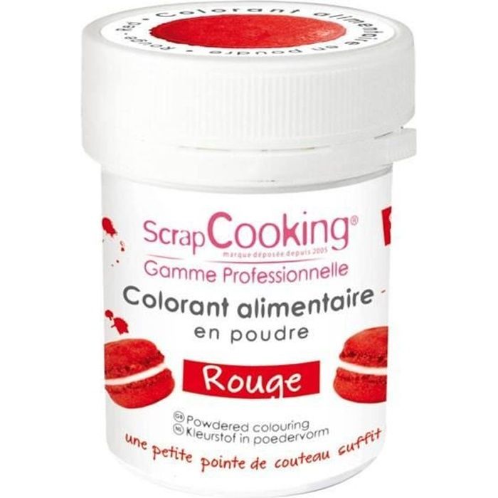 Colorant alimentaire Rouge