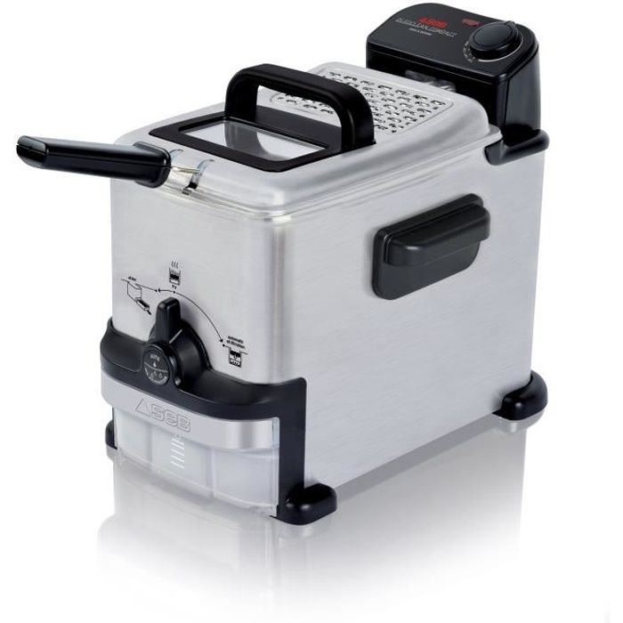 SEB FR701602 Friteuse électrique semi-professionnelle OleoClean Compact - Inox