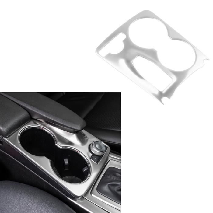 Couverture de Cadre de Support de Tasse de L'Eau de Console D'Argent de Voiture D'Acier Inoxydable pour Mercedes Benz GLK X204