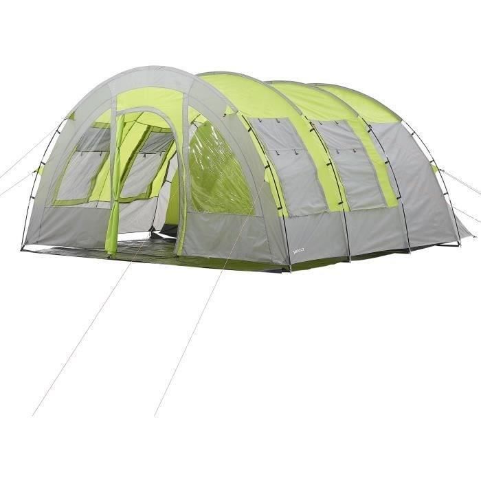 Tente de camping tunnel 6 places SURPASS SURPTENT602 Vert et Gris