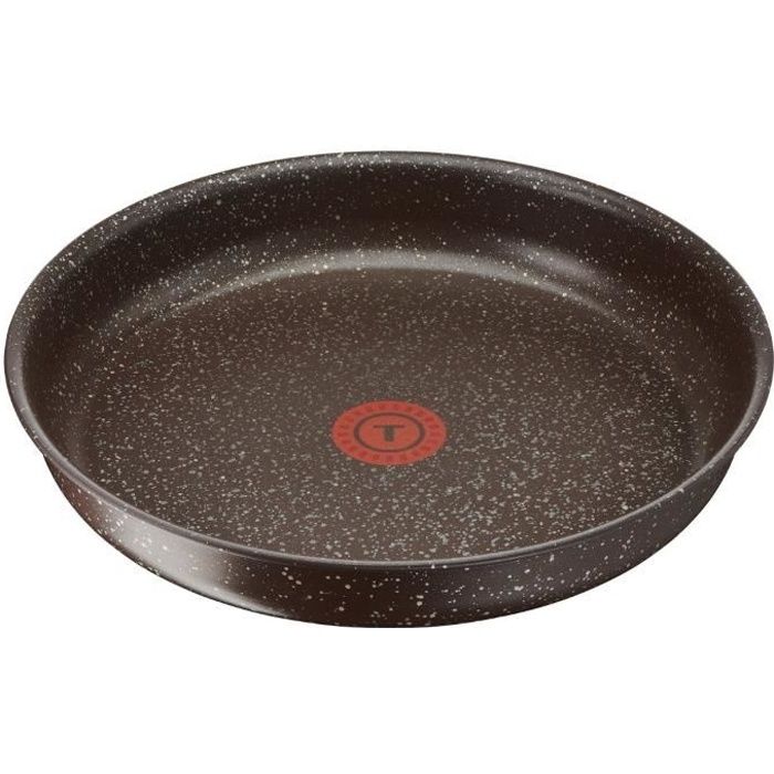 TEFAL L6781902 Wok 28 cm INGENIO EXTREM Anti-adhésif - Tous feux dont inductionMarron effet pierre