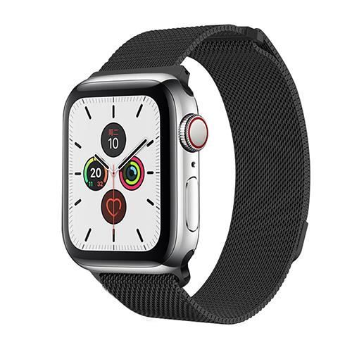Bracelet milanais noir pour montre connectée XWatch