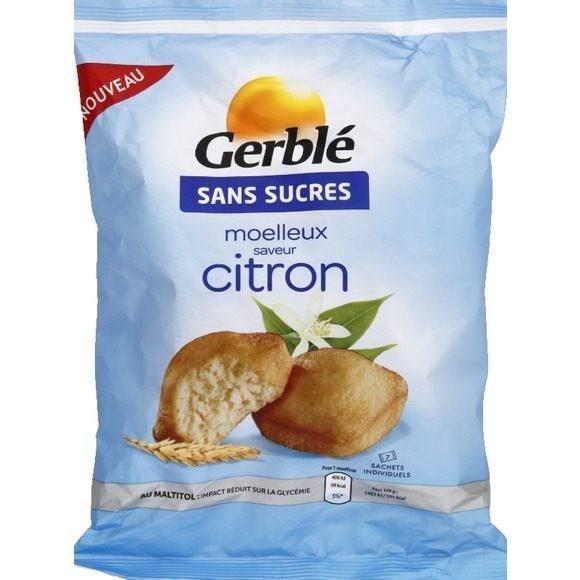 Gerblé Sans Sucres Moelleux Saveur Citron 196g