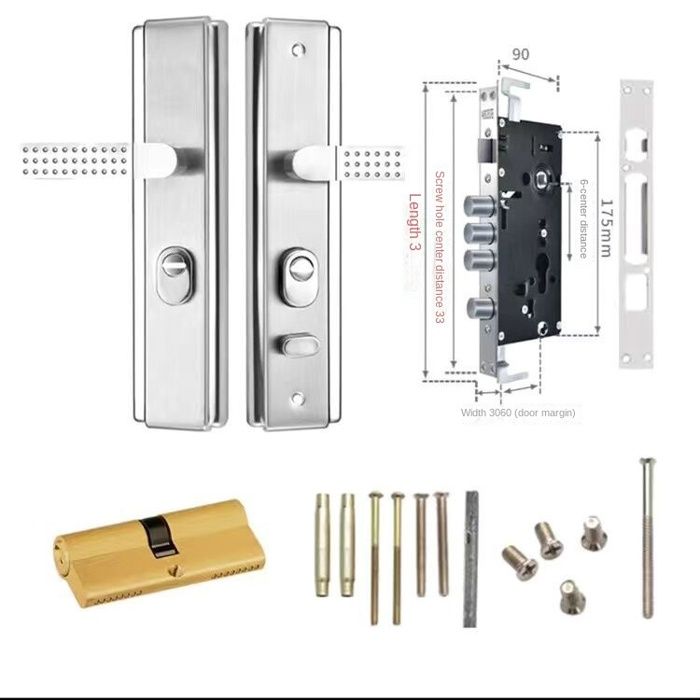 Cadenas à Agrafe En Acier Inoxydable - Pour Porte De Sécurité, Installation Facile, épaisseur 3 Mm