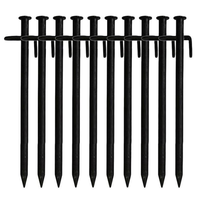 Lot de 8 piquets de tente en métal robuste pour camping