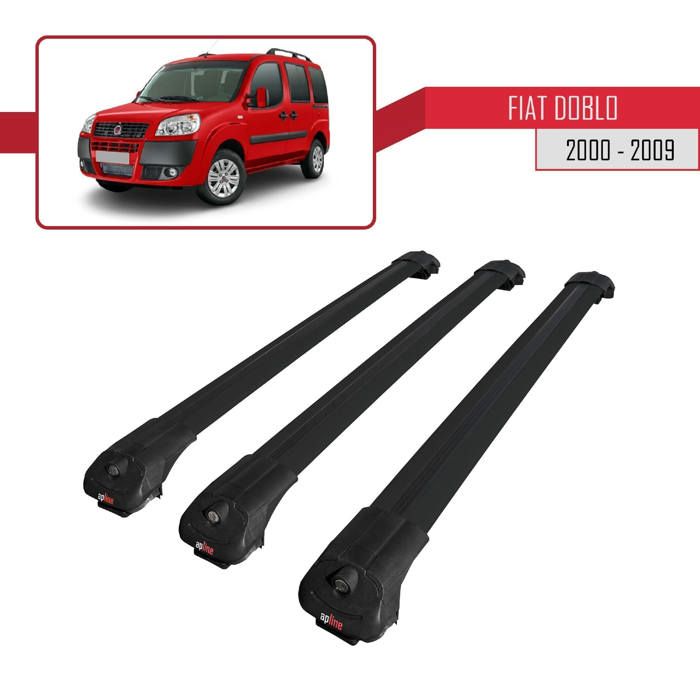 Barre Portapacchi Per Fiat Doblo 2000-2009 – Modello Fly, Grigio Alluminio, 2 Barre