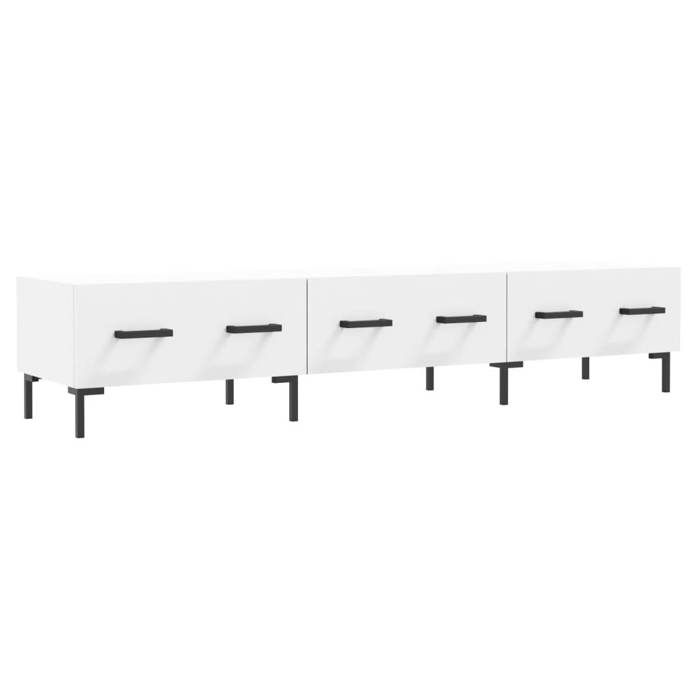 Meuble TV - blanc 150x36x30 cm - Bois dingénierie LL220679
