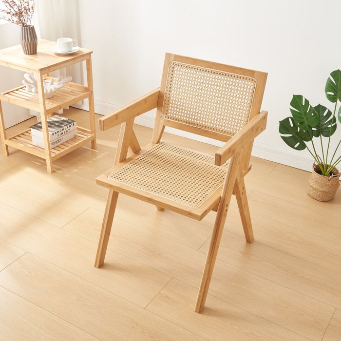 Chaise de salle à manger Asikkala bambou rotin 79 x 50 x 50 cm naturel