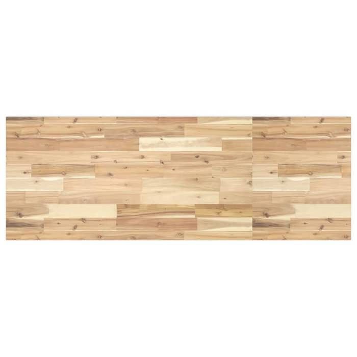 vidaXL Dessus de meuble de salle de bain non traité bois dacacia étagère de salle de bain plan de travail de salle de 3279665