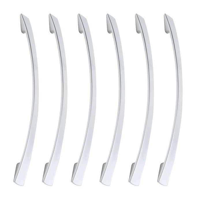 Emuca Lot de 5 poignées pour meubles Habana, L136mm, entraxe 128mm