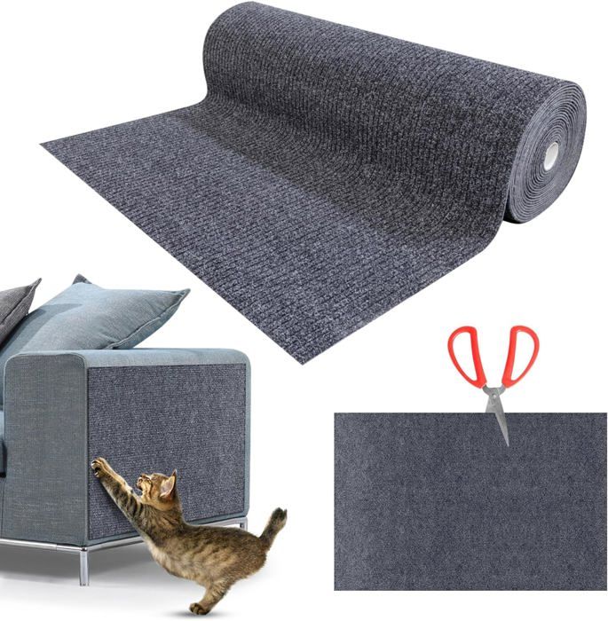 Meilleurs prix pour Griffoir Chat Canapé,Protection canape Chat Tapis,Protection Canape Chat Anti Griffe Griffoir Chat,Protecteur 200X40cm Gris foncé