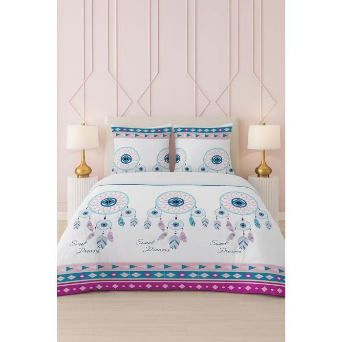 Couette - MORTREUX - Attrape Rêve - 220x240 cm - Tempérée - Microfibre imprimée