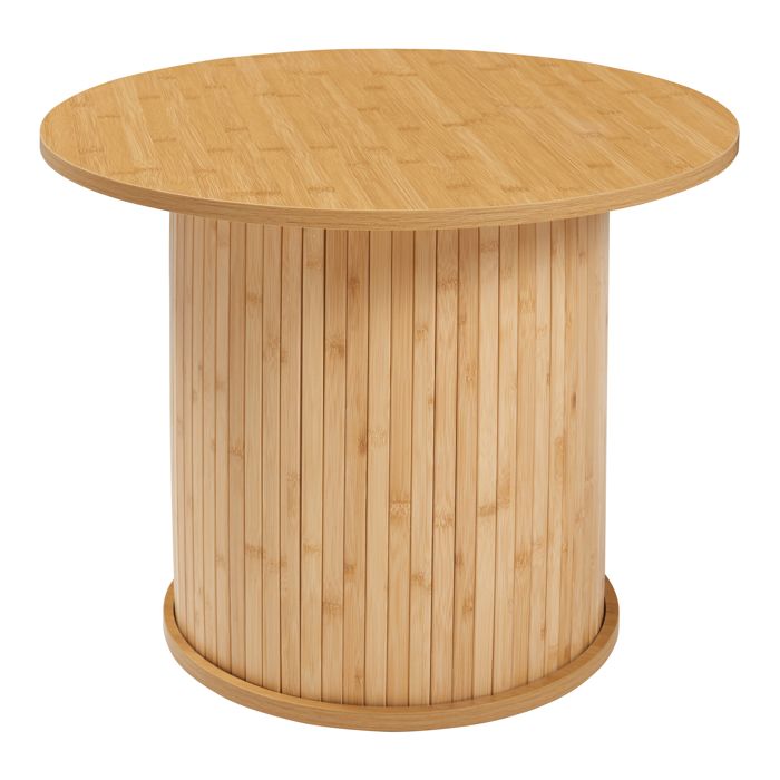 Table dappoint Ledepid avec plateau dépassant bambou 40 x 60 cm naturel