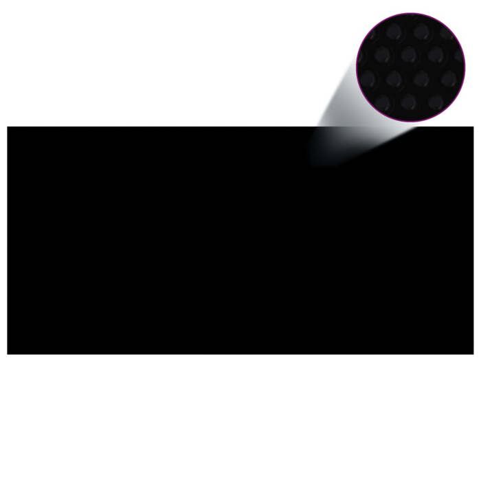 Couverture de piscine-Bache piscine-Noir 450 x 220 cm PE SHL70893