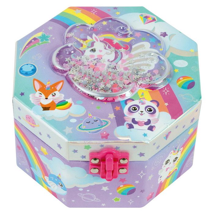 Boîte à bijoux musicale - NONAME - 301 GD - Beige - Compartiment pour bijoux - Pour enfants à partir de 5 ans