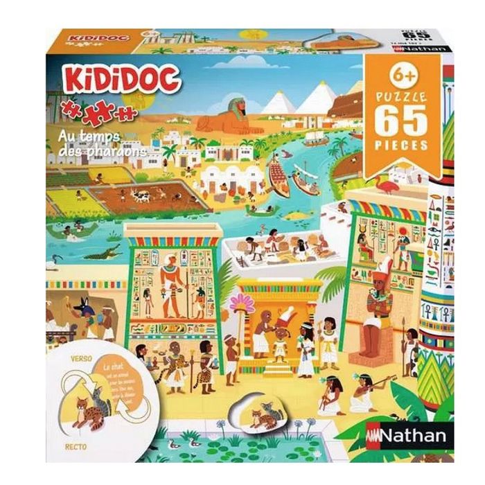 Puzzle Enfant des 6 ans - Puzzle Kididoc - Au temps des pharaons