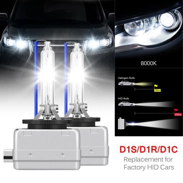 2pcs D1S HID Ampoule Lampe Xénon Phare 35W 8000K DC 12V Pr Voiture-keeper