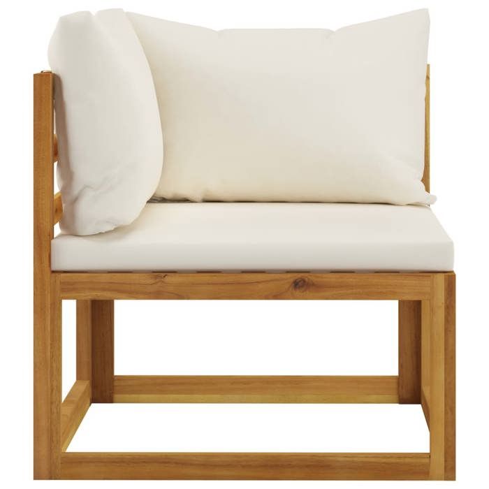 Sale 2026 Banc de jardin à 2-personnes - BURKE - MEUBLE JARDIN - avec Coussins - blanc crème BB38
