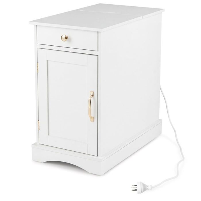 Table de chevet - HELLOSHOP26 - Noir - 60 x 35 x 62 cm - Prise intégrée - Rangement optimisé Table de chevet - HELLOSHOP26 - Noir - 60 x 35 x 62 cm - Prise intégrée - Rangement optimisé