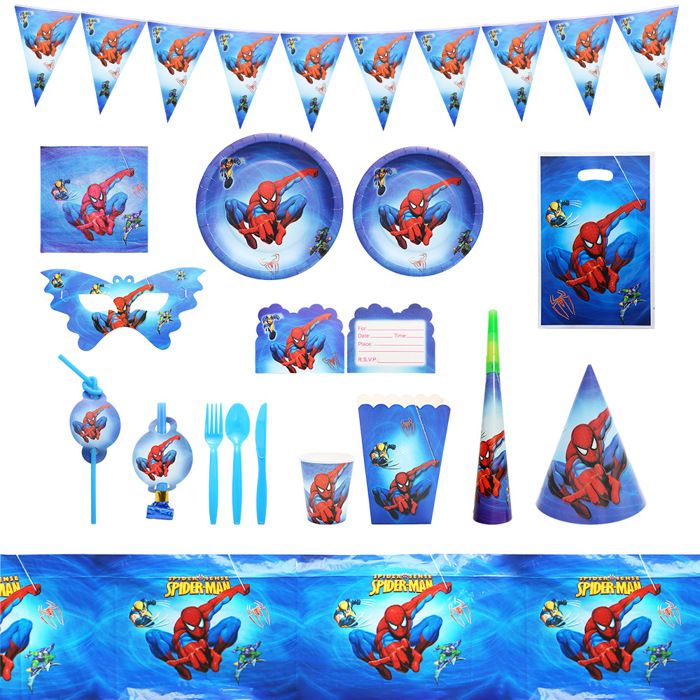 Kit Décoration Anniversaire Enfant - Kit Vaisselle 107 Pièces pour 10 Invités Thème Fête Inspirante - Nappe Assiettes Gobelets Kit Décoration Anniversaire Enfant - Kit Vaisselle 107 Pièces pour 10 Invités Thème Fête Inspirante - Nappe Assiettes Gobelets