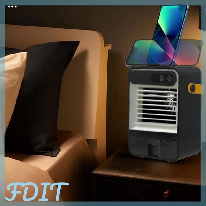 YOSOO ventilateur refroidisseur dair Climatiseur Portable 3 vitesses 100ml petit refroidisseur electromenager ventilateur Noir - Goto