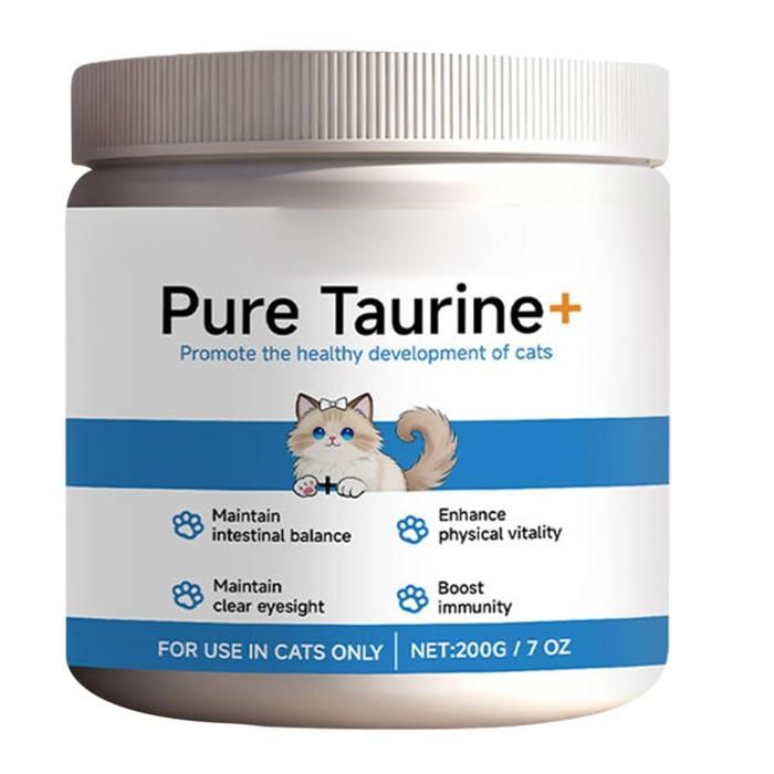 Compléments alimentaires pour chat 200 g suppléments de taurine pour animaux domestiques pour alimentation humide et sèche des Compléments alimentaires pour chat 200 g suppléments de taurine pour animaux domestiques pour alimentation humide et sèche des
