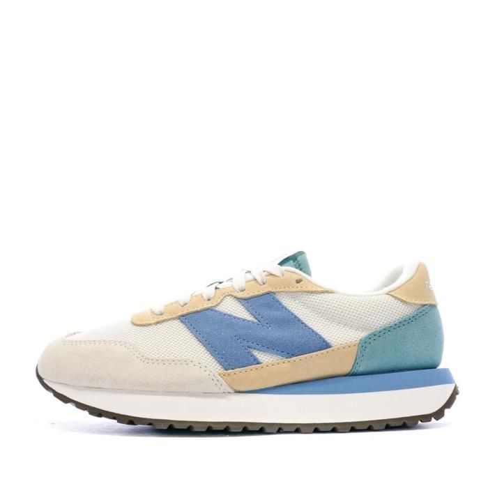 New Balance WS237 Baskets Beige/Bleu Femme New Balance