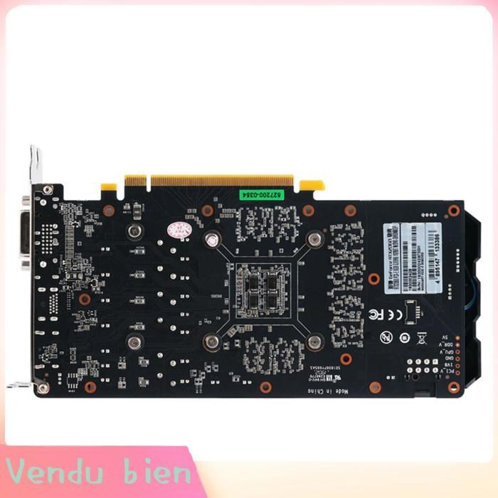 Garosa carte graphique dordinateur Carte graphique RTX 2060 6 Go DDR6 192 bits double ventilateur de informatique rangement Noir