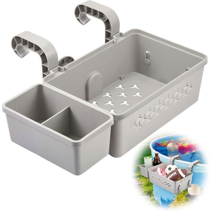 Accessoires de rangement pour piscine - PZCC - Ensemble 3 en 1 - Panier de rangement 31x21x11 cm Accessoires de rangement pour piscine - PZCC - Ensemble 3 en 1 - Panier de rangement 31x21x11 cm