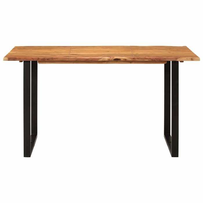 Décoratif - Meuble Salle à Manger - Table de salle à manger - Vidaxl - Pour 4 personnes - 140x70x76 cm - bois dacacia solide 26658 Décoratif - Meuble Salle à Manger - Table de salle à manger - Vidaxl - Pour 4 personnes - 140x70x76 cm - bois dacacia solide 26658