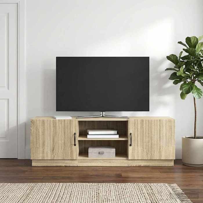 vidaXL Meuble TV Chêne Sonoma 150 x 31 x 47 cm Bois dingénierie 895377