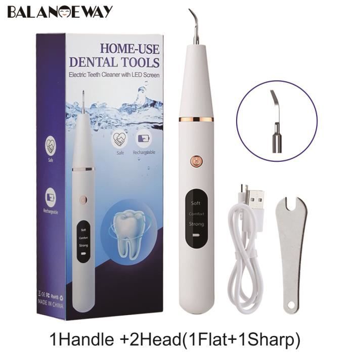 Pièce à Main Détartreur Ultrasonique Dentaire AZDENT - Connexion 4/2 Trous, Débit D'air 22L/min, Pour Prophylaxie