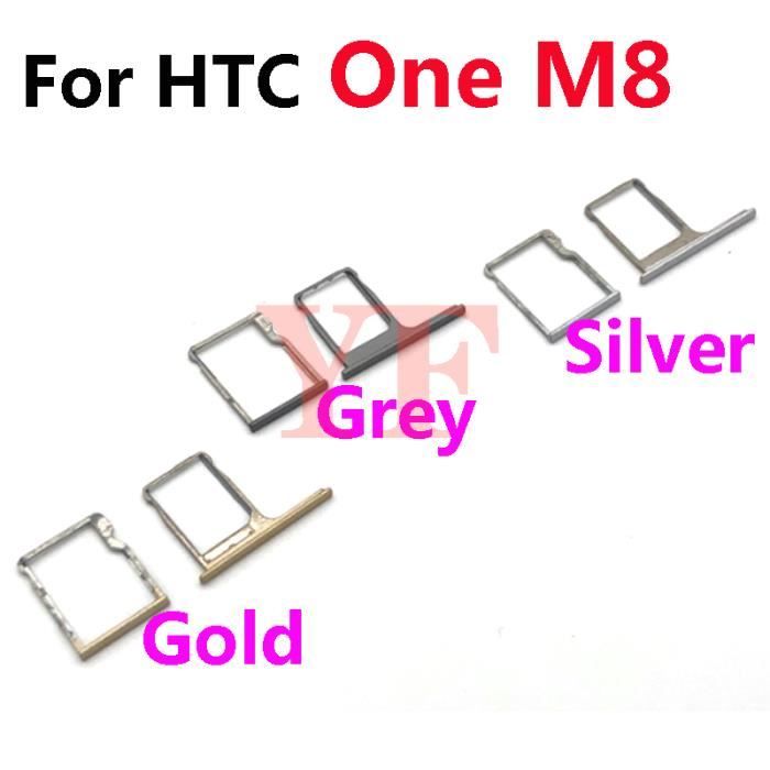 Tiroir Carte SIM Pour HTC One M8 - Argent/silver - Neuf, Référence A-21-03-04
