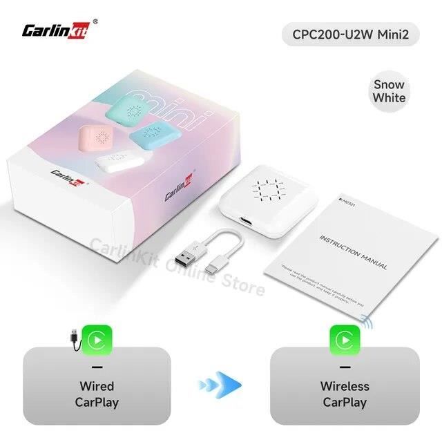 CarlinKit Mini-Ultra – Adaptateur Sans Fil CarPlay & Android Auto, Plug & Play, Mini Stick OTA
