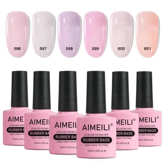 Apricot Glimmer | Gel de base en caoutchouc pailleté 18ml