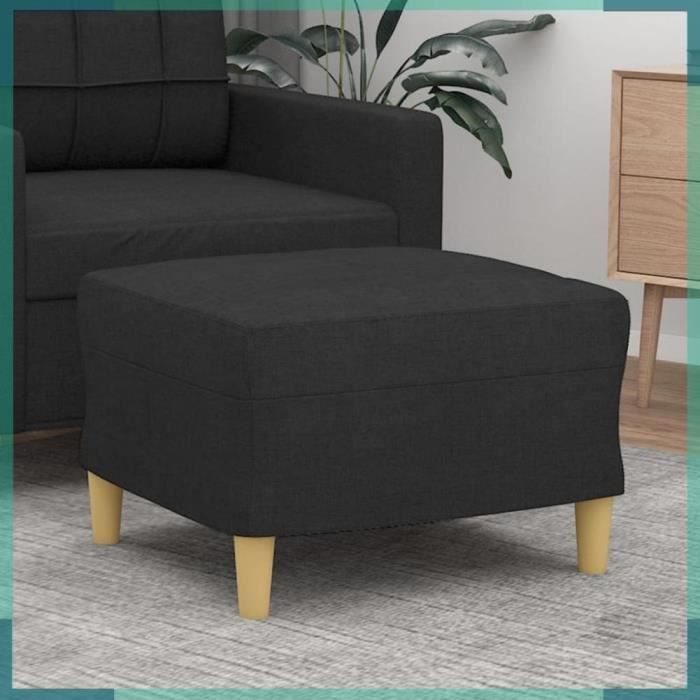 Repose-pied Noir 60x50x41 cm Tissu-FHE349267