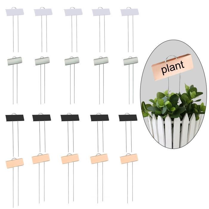 Étiquettes de plantes en métal résistantes aux intempéries - ATOMSTACK - 20 Pcs - Blanc