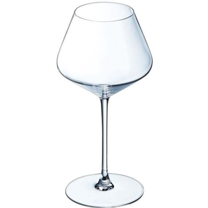 6 verres à vin rouge 42cl Ultime - Cristal d'Arques - Cristallin moderne