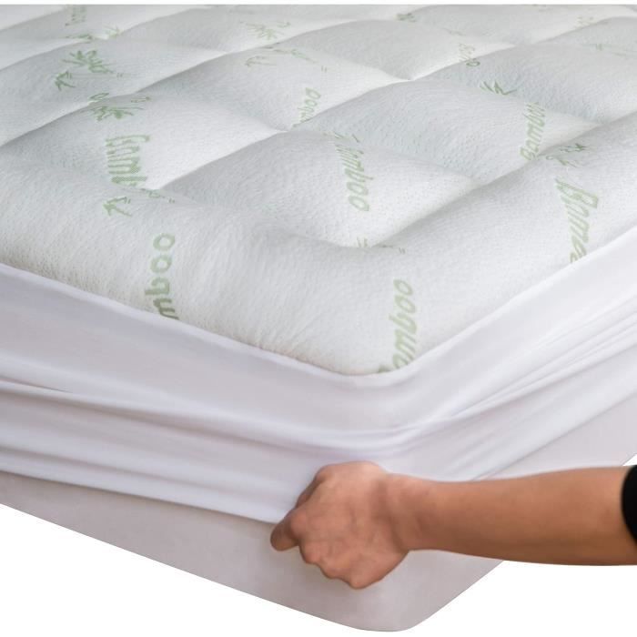 Anluoer Mattress Topper Queen For Back Pain, Memory Foam Pillow Top Mattress Topper Queen 5x Support Extra Thick Breathable Mattress Pad With 8 21 Deep Pocket 60x80 Inches White
