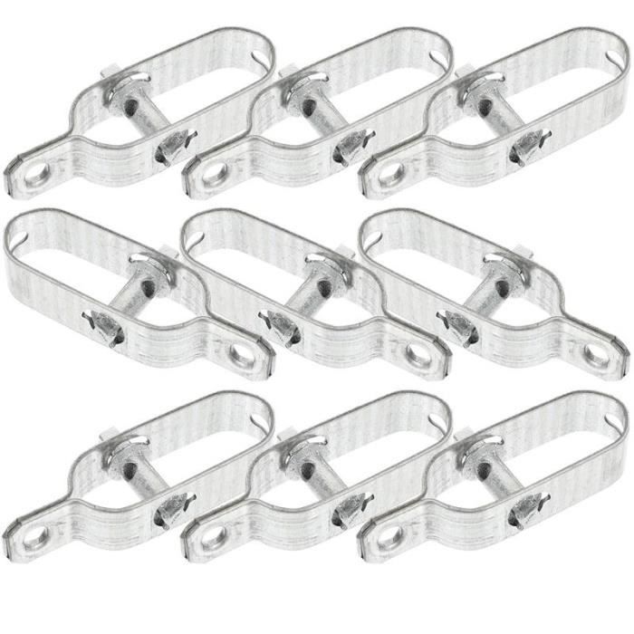 16 Tendeurs De Fil Galvanisés CHUEHKAK – Pour Clôtures Jardin, Grillage, Forêt – 9x2 Cm – Ajustement Facile Et Résistance Longue Durée - 5