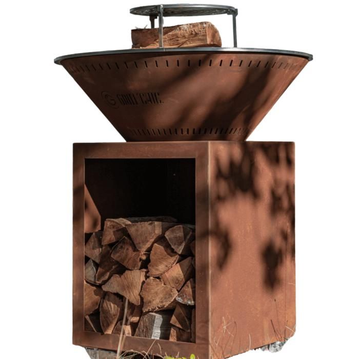 Brasero Classique Corten 83 Double Cuve