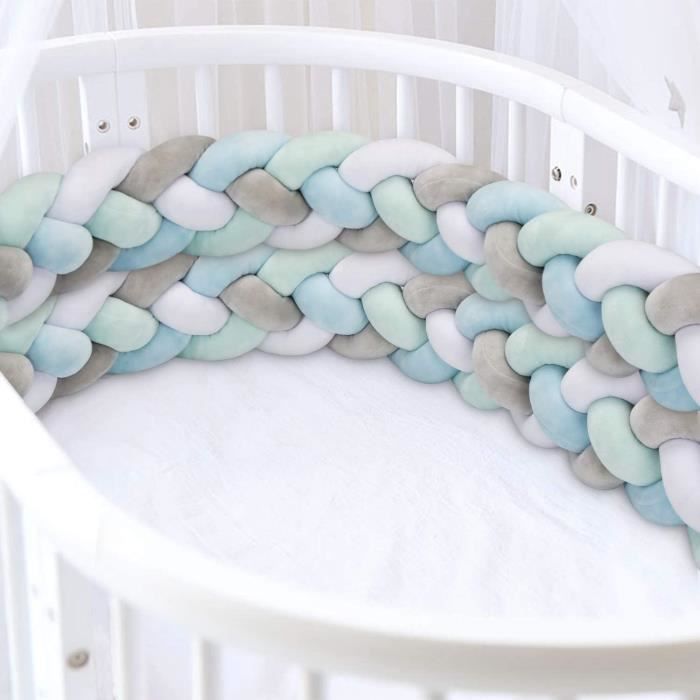 Luchild Tour De Lit 2 2m Bebe Coussin Serpent Tresse Pare Chocs Velours Berceau Pare Chocs Bebe Lit Bumper Noue Tresse En Peluche Pe Cdiscount Puericulture Eveil Bebe