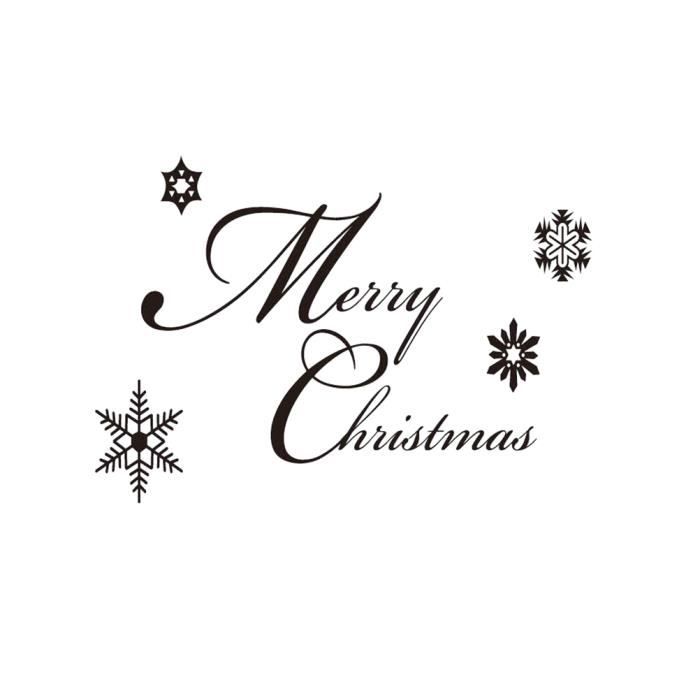 Joyeux Noel Lettre Affiche Murale Amovible Papier Peint Sticker Fond De Noel Cdiscount Bricolage
