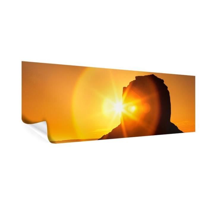 Poster Panoramique Coucher De Soleil à Monument Valley 60 X