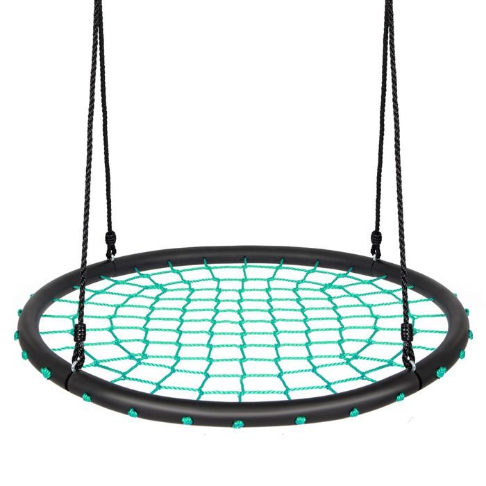 Hanrd Balançoire Nid D’Oiseau – 150 Kg – Extérieur/Intérieur – Corde Réglable – Installation Facile – Enfants